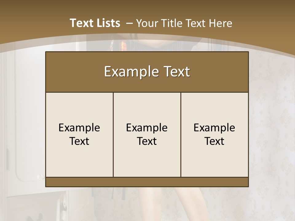 Attractive Female White PowerPoint Template