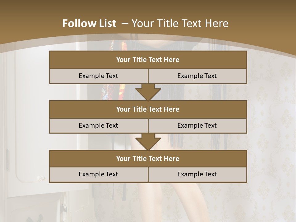 Attractive Female White PowerPoint Template