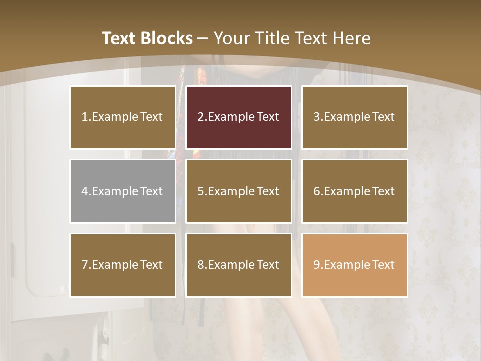 Attractive Female White PowerPoint Template