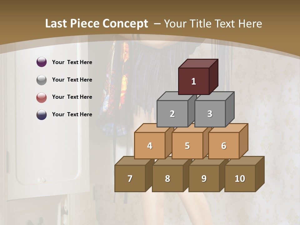 Attractive Female White PowerPoint Template