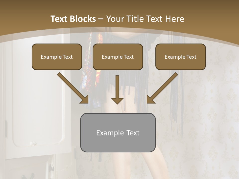 Attractive Female White PowerPoint Template