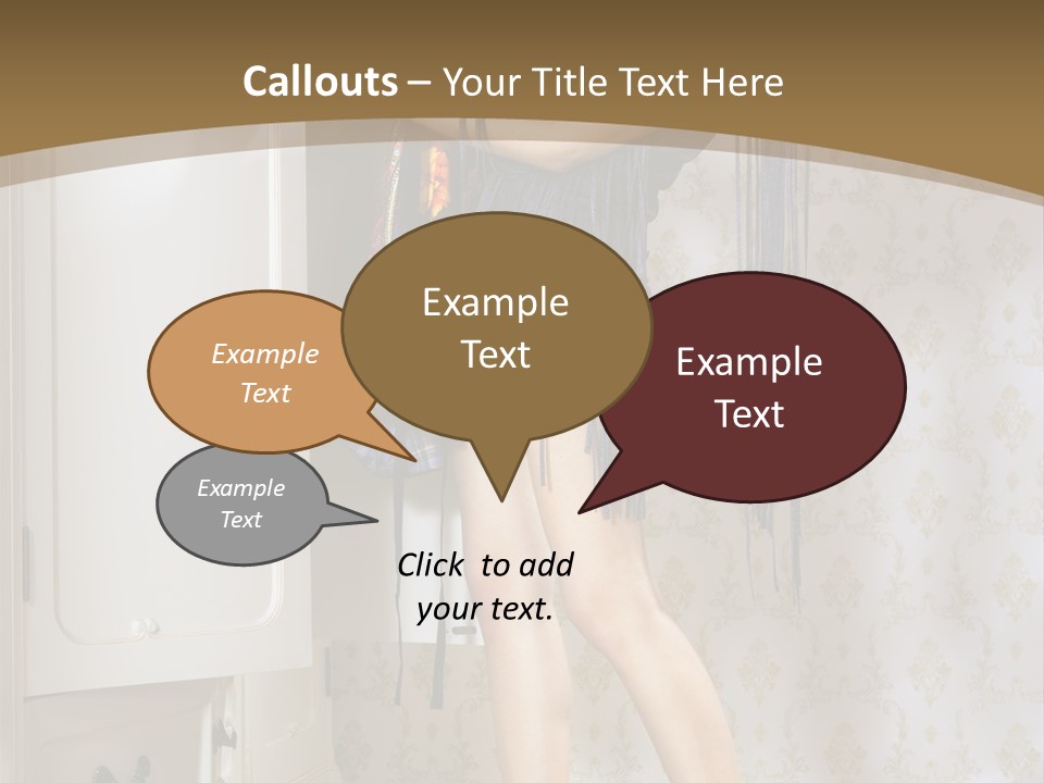 Attractive Female White PowerPoint Template