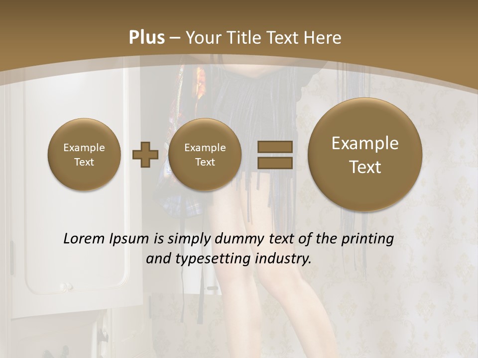 Attractive Female White PowerPoint Template