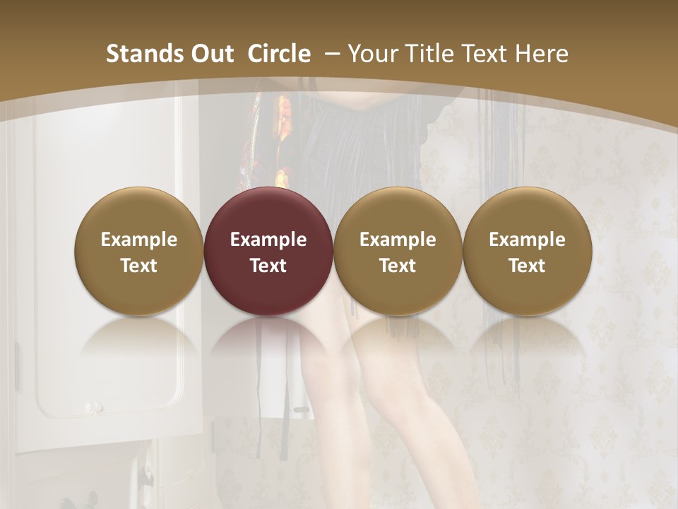 Attractive Female White PowerPoint Template