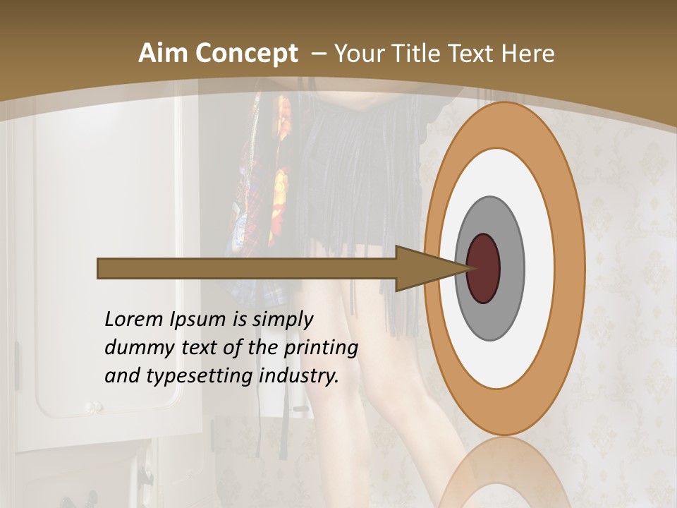 Attractive Female White PowerPoint Template