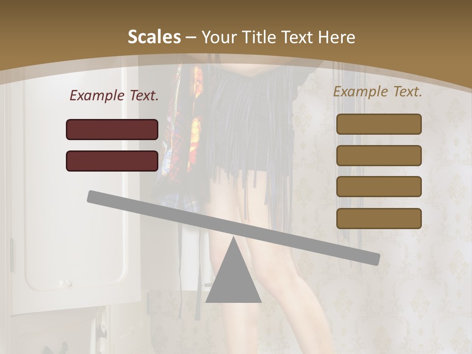 Attractive Female White PowerPoint Template