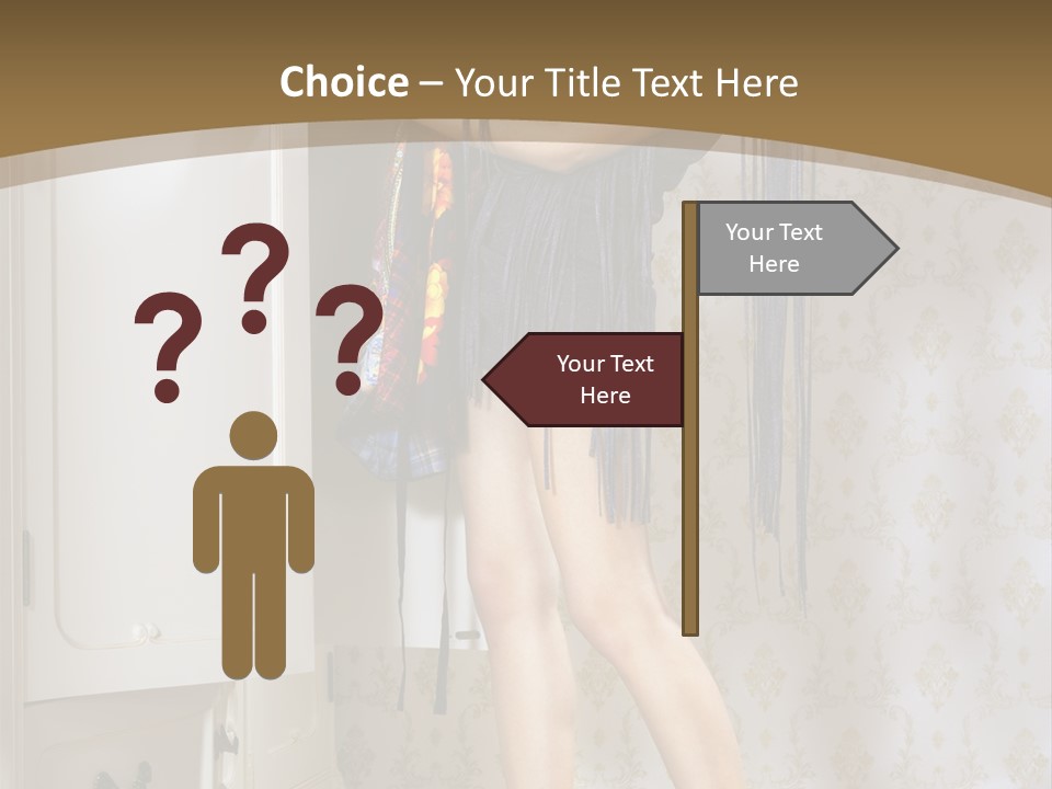 Attractive Female White PowerPoint Template