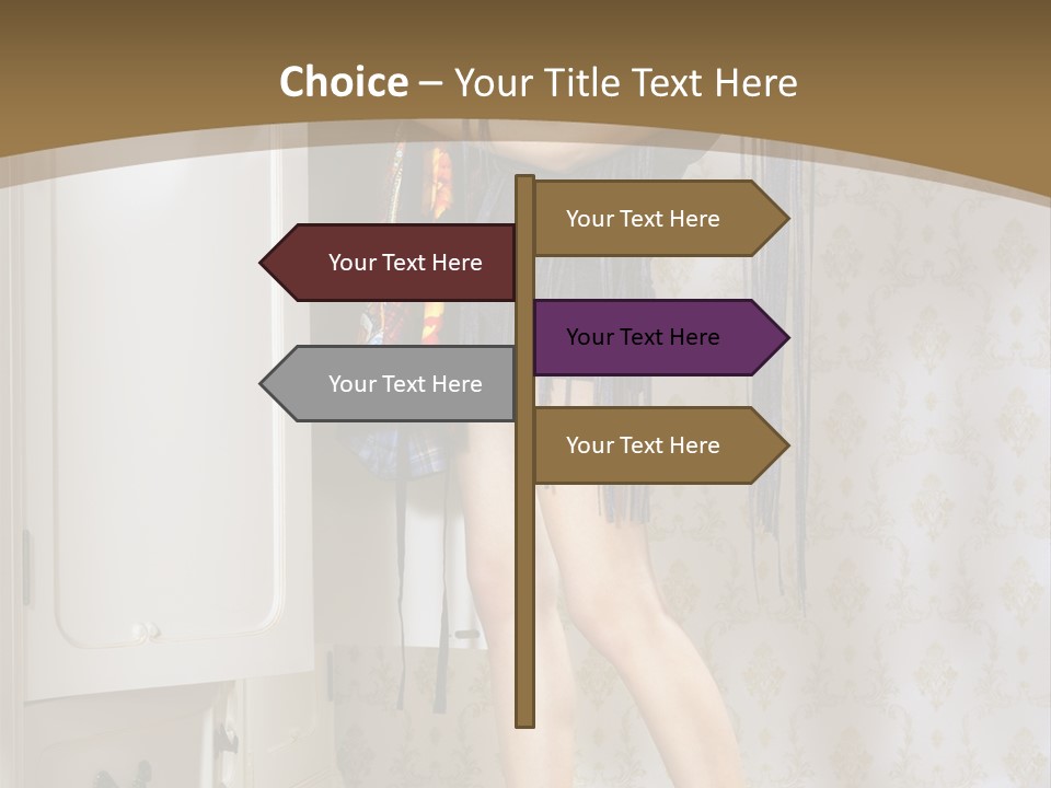 Attractive Female White PowerPoint Template
