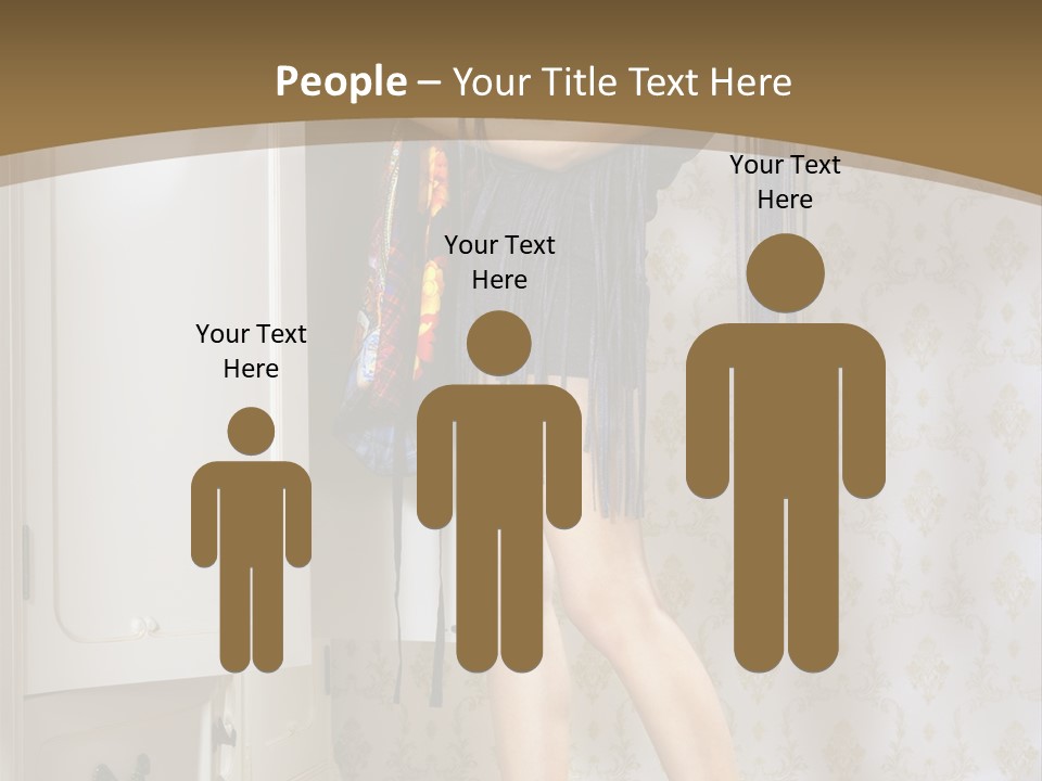 Attractive Female White PowerPoint Template