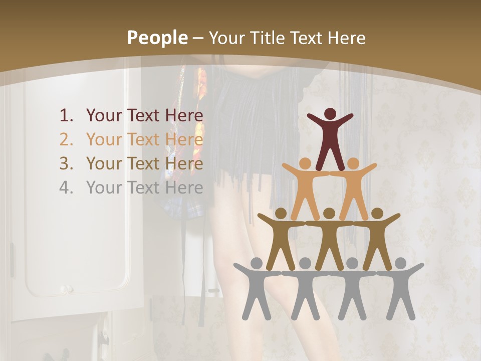 Attractive Female White PowerPoint Template