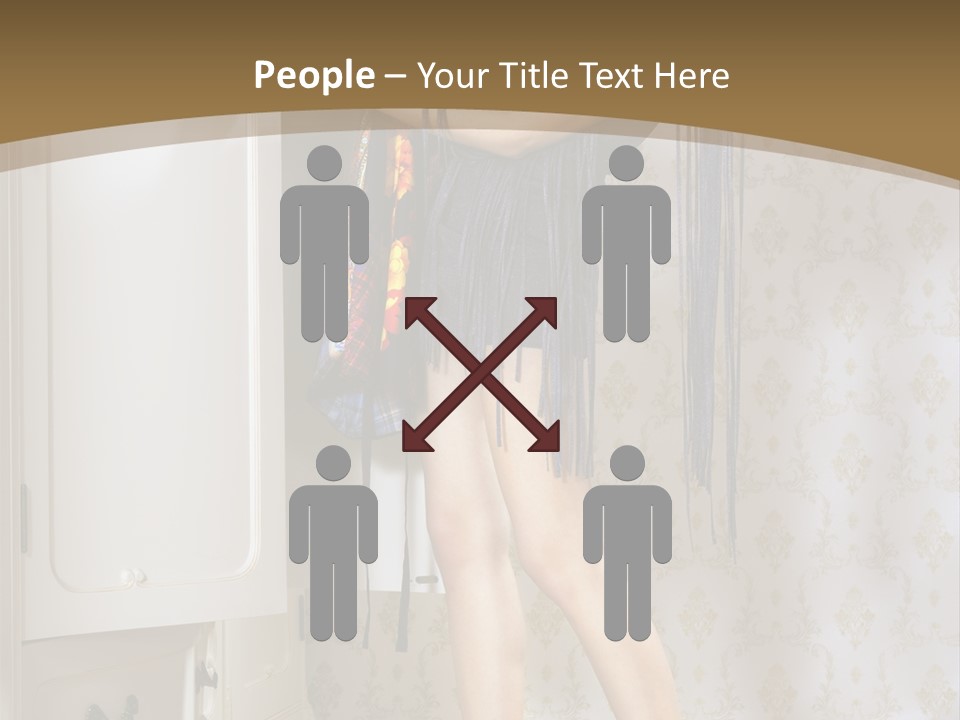 Attractive Female White PowerPoint Template