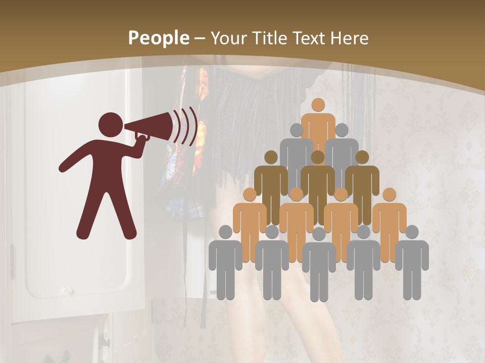 Attractive Female White PowerPoint Template