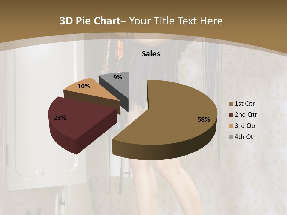 Attractive Female White PowerPoint Template