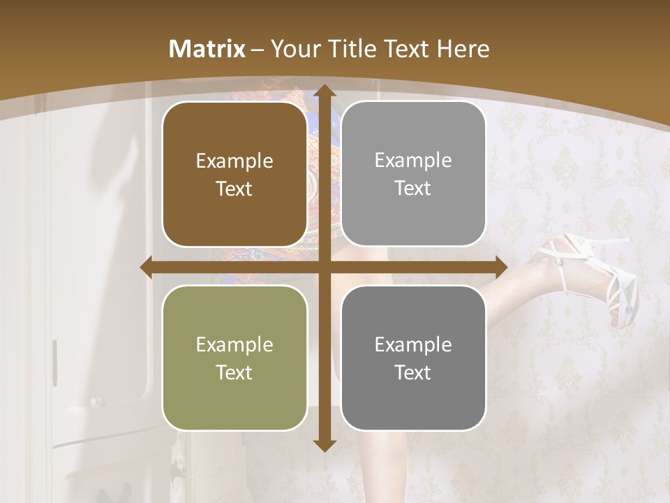 Consternation Interesting Hair PowerPoint Template