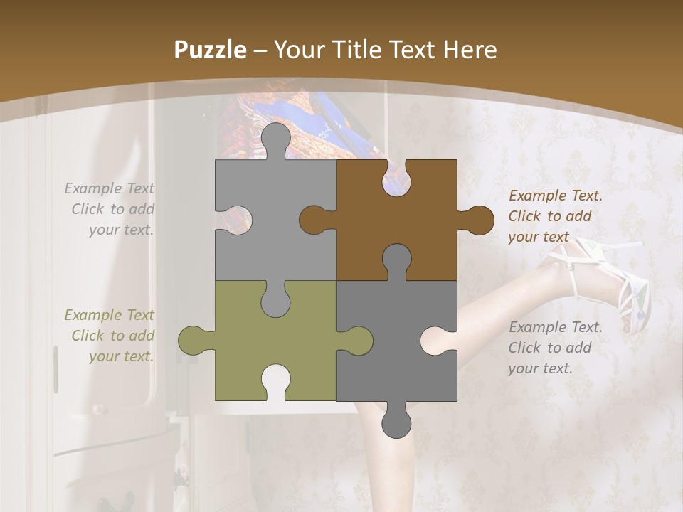 Consternation Interesting Hair PowerPoint Template