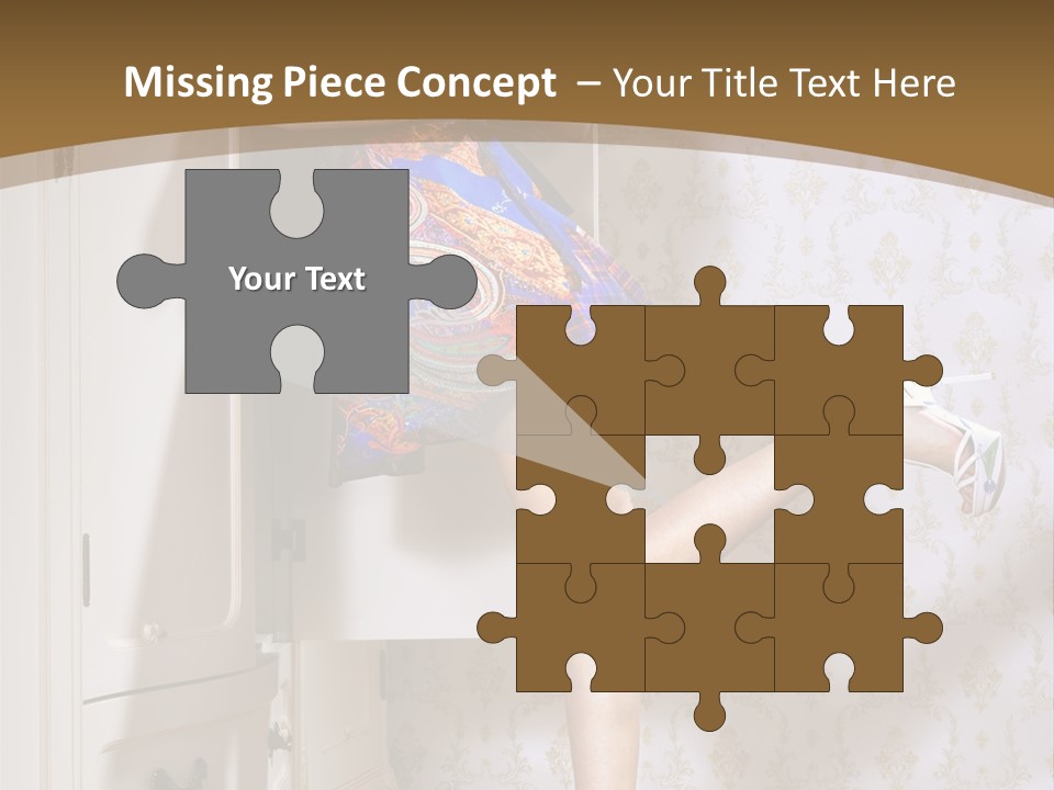 Consternation Interesting Hair PowerPoint Template