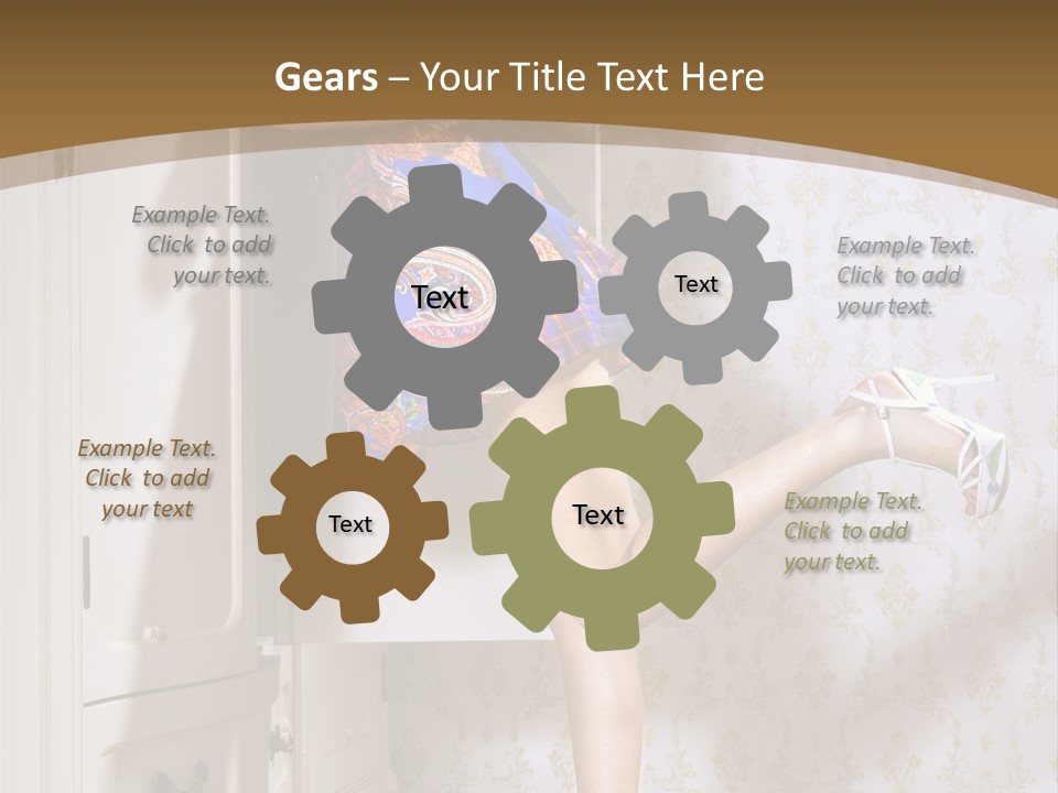 Consternation Interesting Hair PowerPoint Template