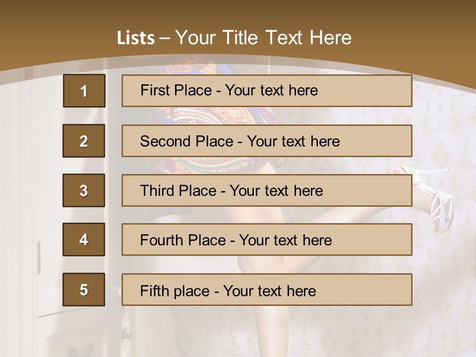 Consternation Interesting Hair PowerPoint Template
