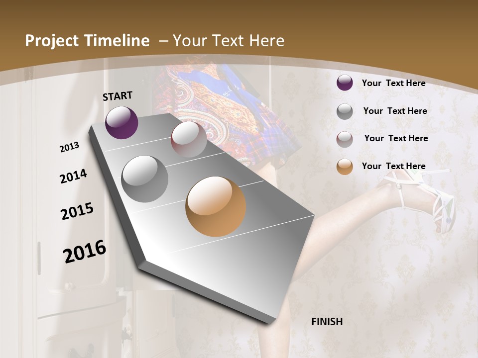 Consternation Interesting Hair PowerPoint Template