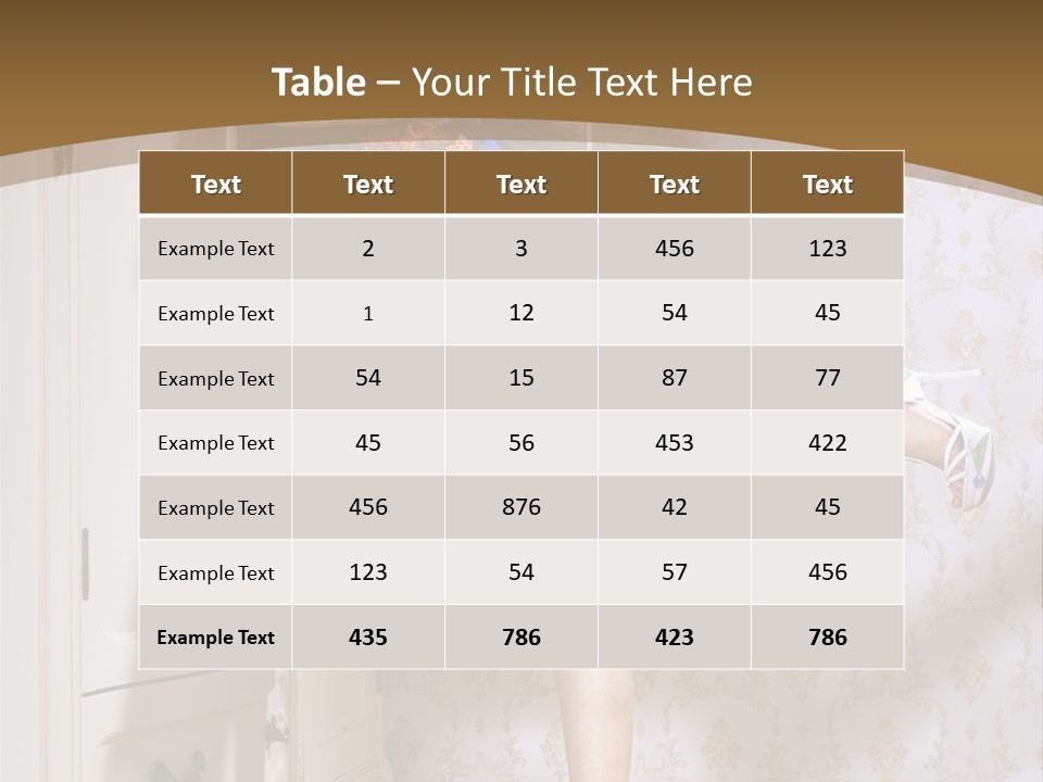 Consternation Interesting Hair PowerPoint Template