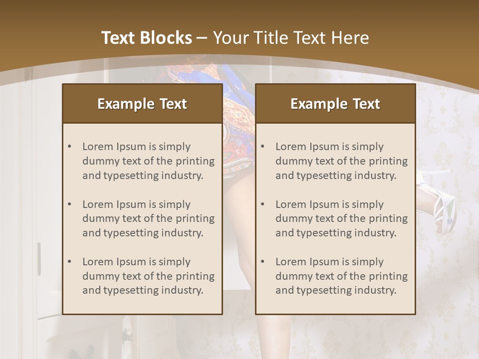 Consternation Interesting Hair PowerPoint Template