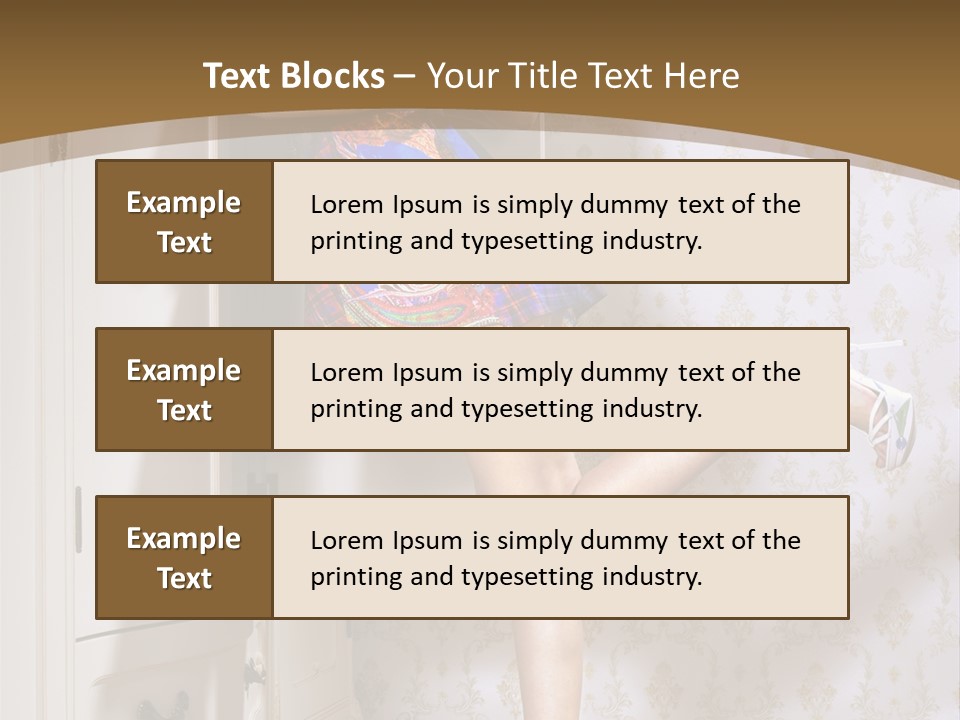 Consternation Interesting Hair PowerPoint Template