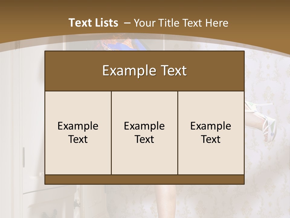 Consternation Interesting Hair PowerPoint Template