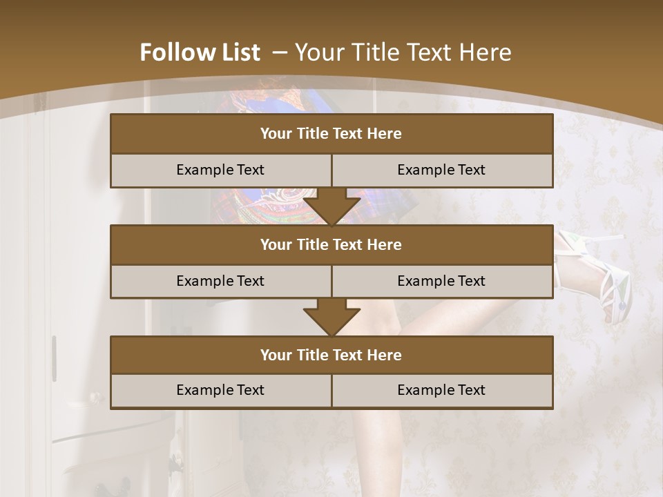 Consternation Interesting Hair PowerPoint Template