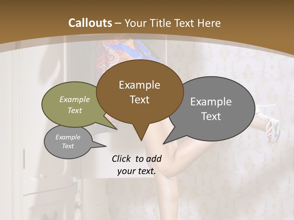 Consternation Interesting Hair PowerPoint Template