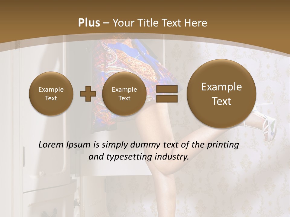 Consternation Interesting Hair PowerPoint Template