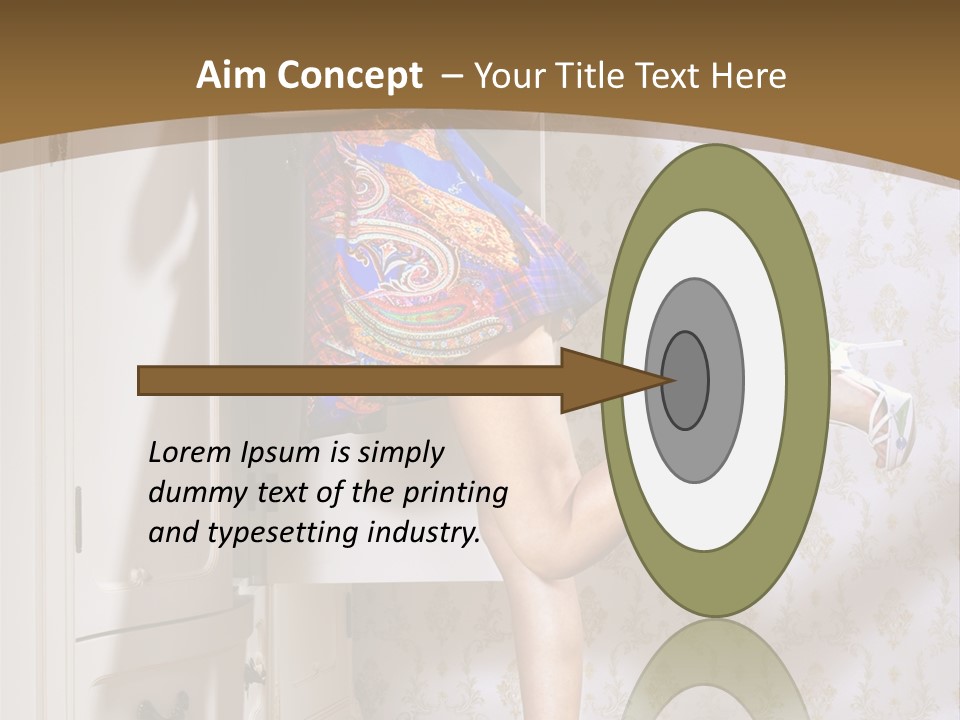 Consternation Interesting Hair PowerPoint Template