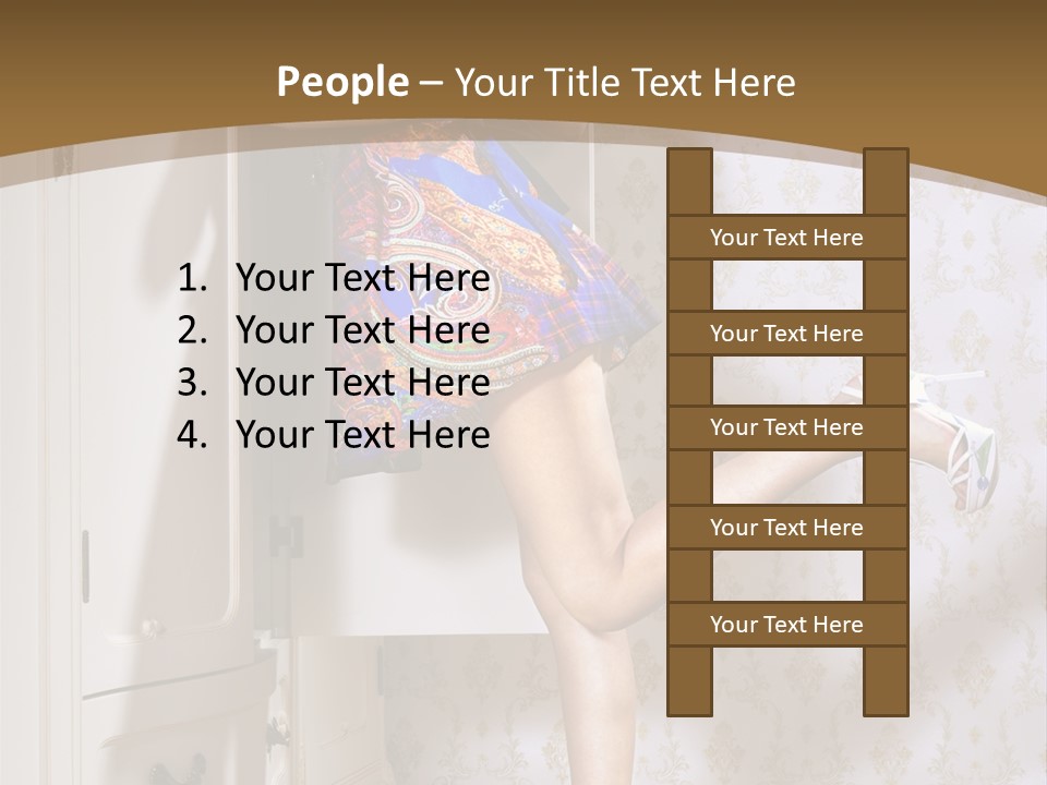 Consternation Interesting Hair PowerPoint Template