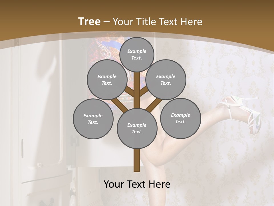 Consternation Interesting Hair PowerPoint Template