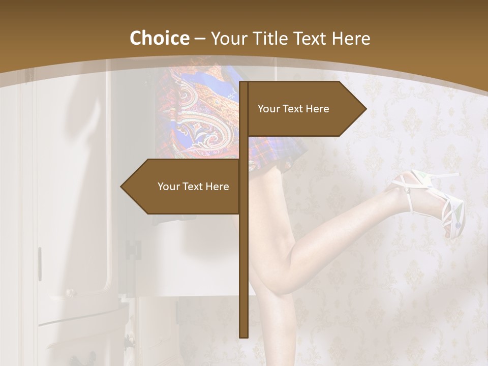 Consternation Interesting Hair PowerPoint Template