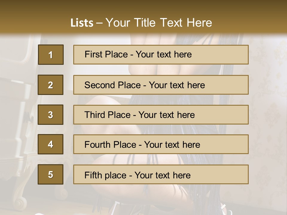 Girl Tshirt Fabric PowerPoint Template