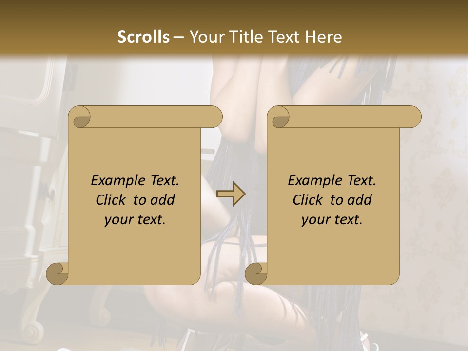 Girl Tshirt Fabric PowerPoint Template