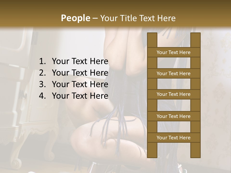 Girl Tshirt Fabric PowerPoint Template