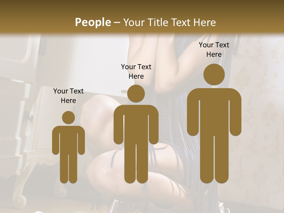 Girl Tshirt Fabric PowerPoint Template