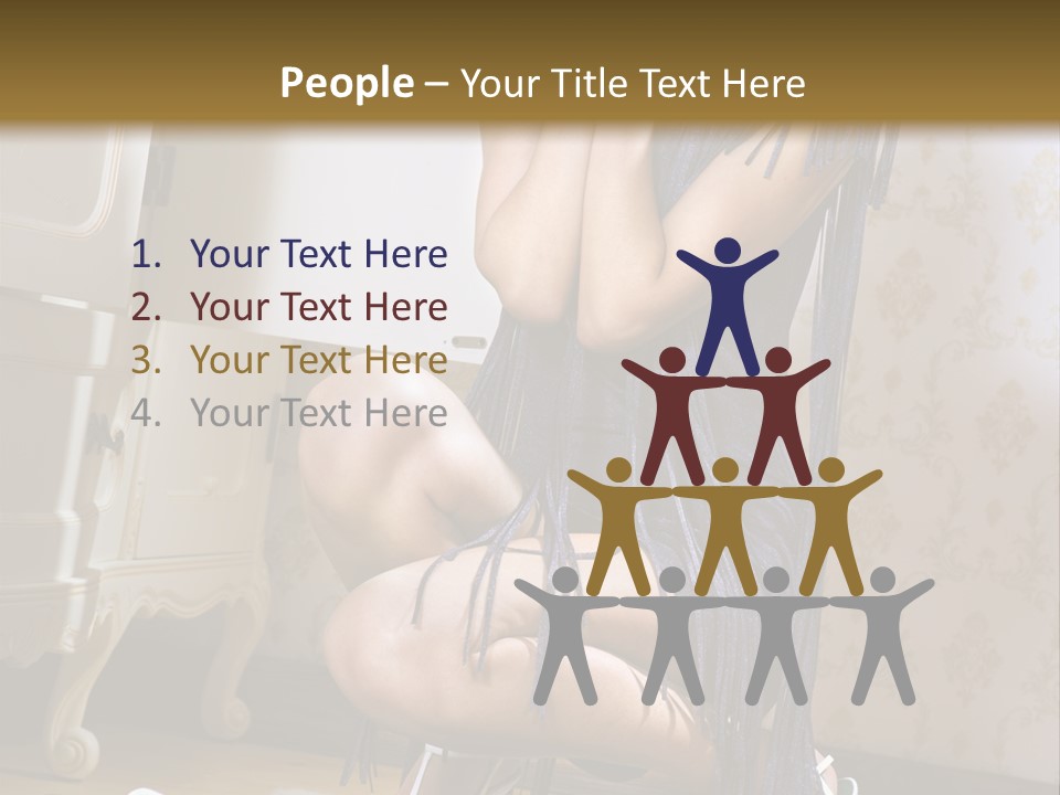 Girl Tshirt Fabric PowerPoint Template