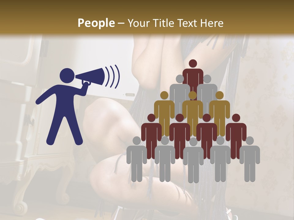 Girl Tshirt Fabric PowerPoint Template