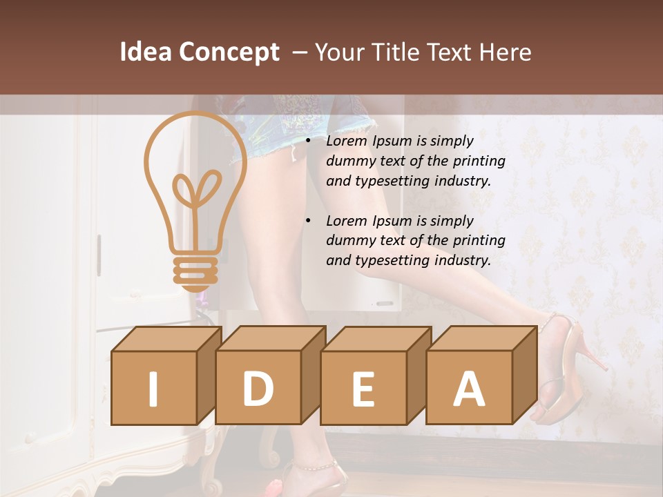 Fabric Cotton Lifestyle PowerPoint Template