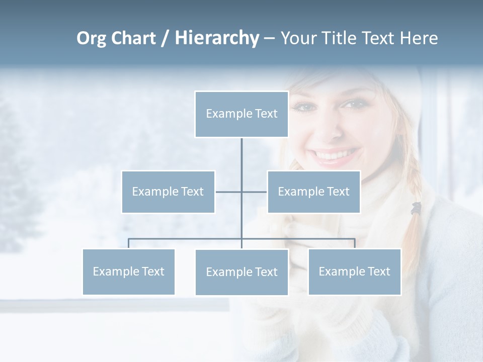 Young Adult Relaxing Lady PowerPoint Template