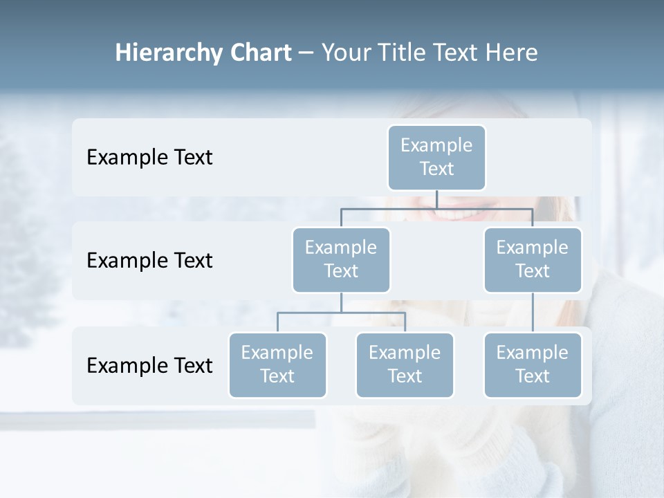 Young Adult Relaxing Lady PowerPoint Template