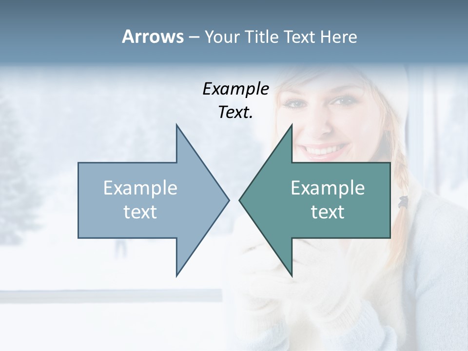 Young Adult Relaxing Lady PowerPoint Template