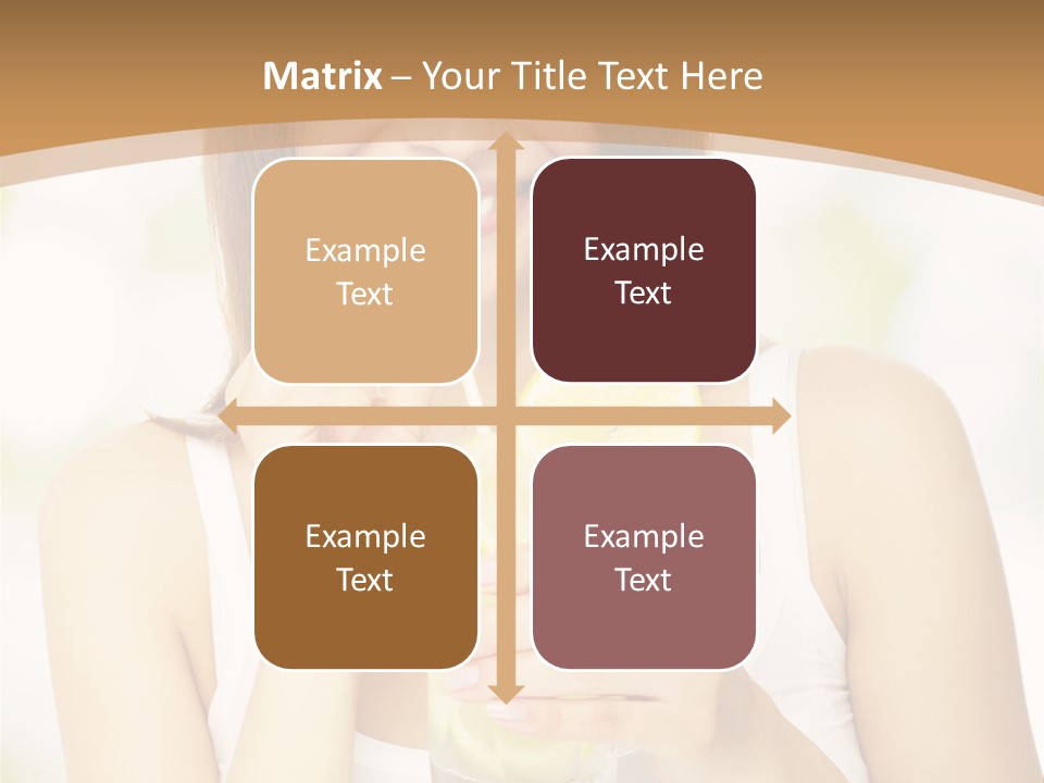 Teen Beverage Joy PowerPoint Template