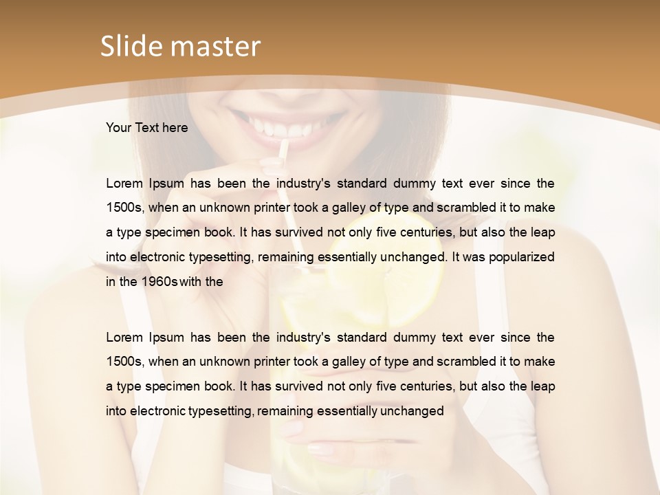 Teen Beverage Joy PowerPoint Template