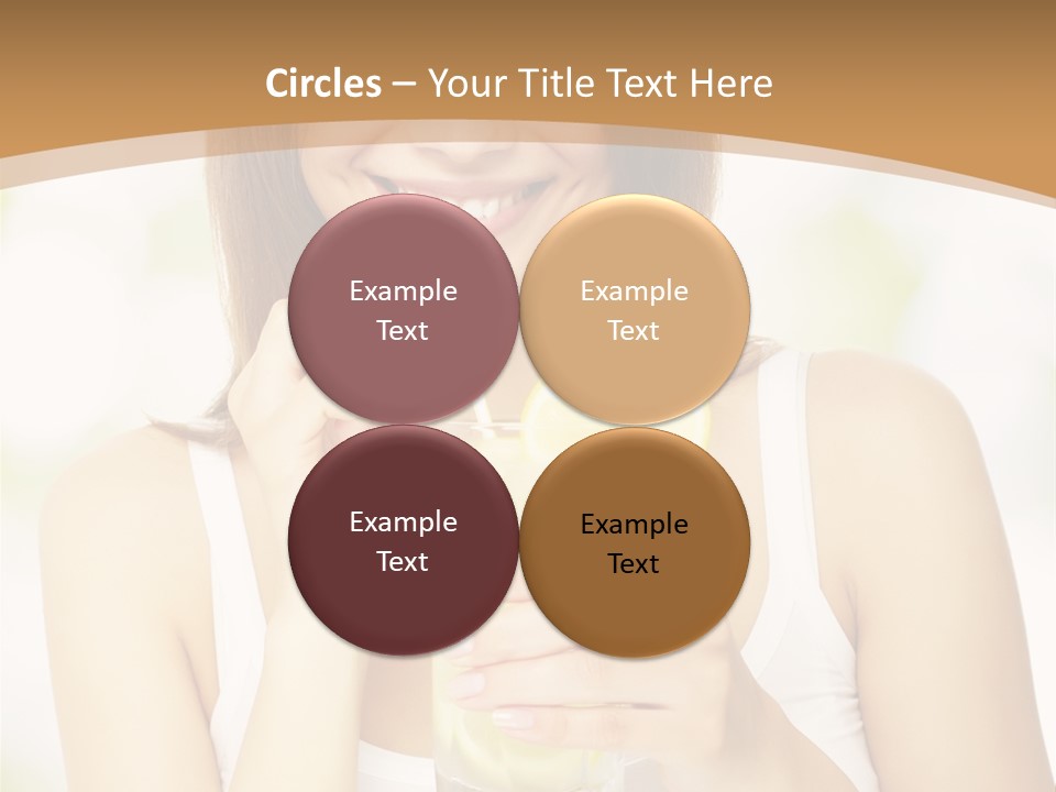 Teen Beverage Joy PowerPoint Template