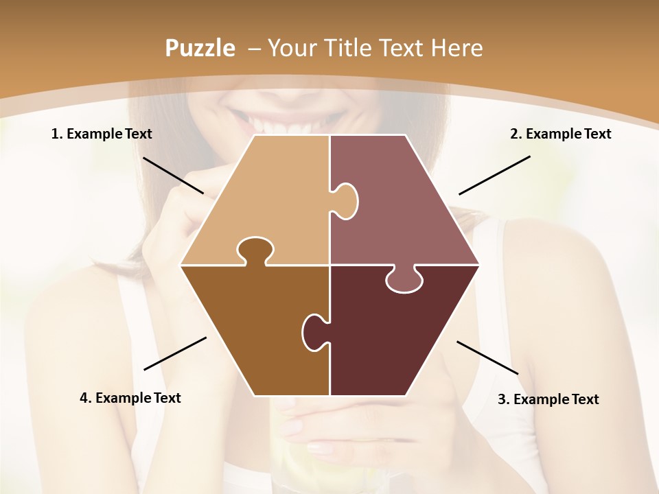 Teen Beverage Joy PowerPoint Template