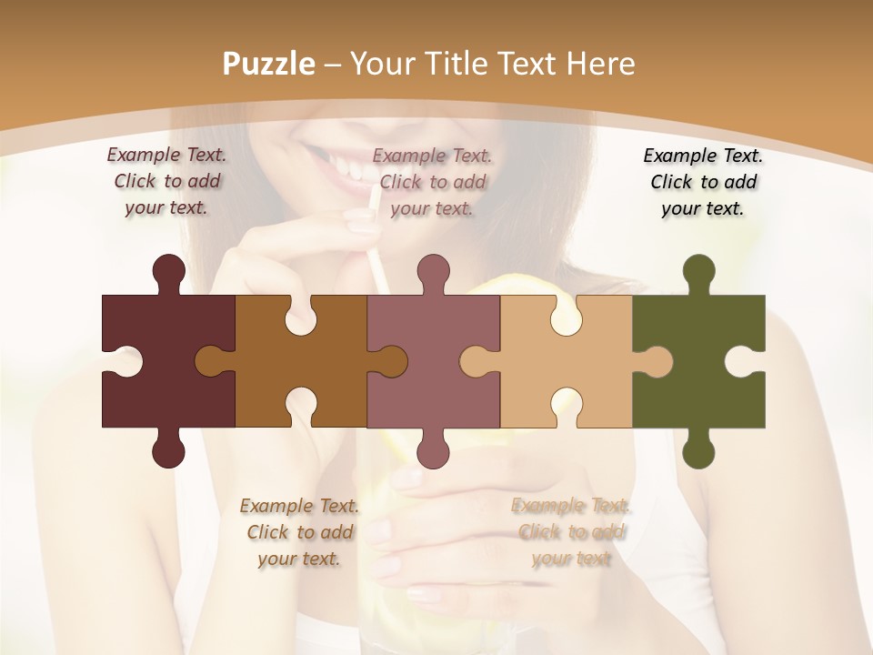 Teen Beverage Joy PowerPoint Template