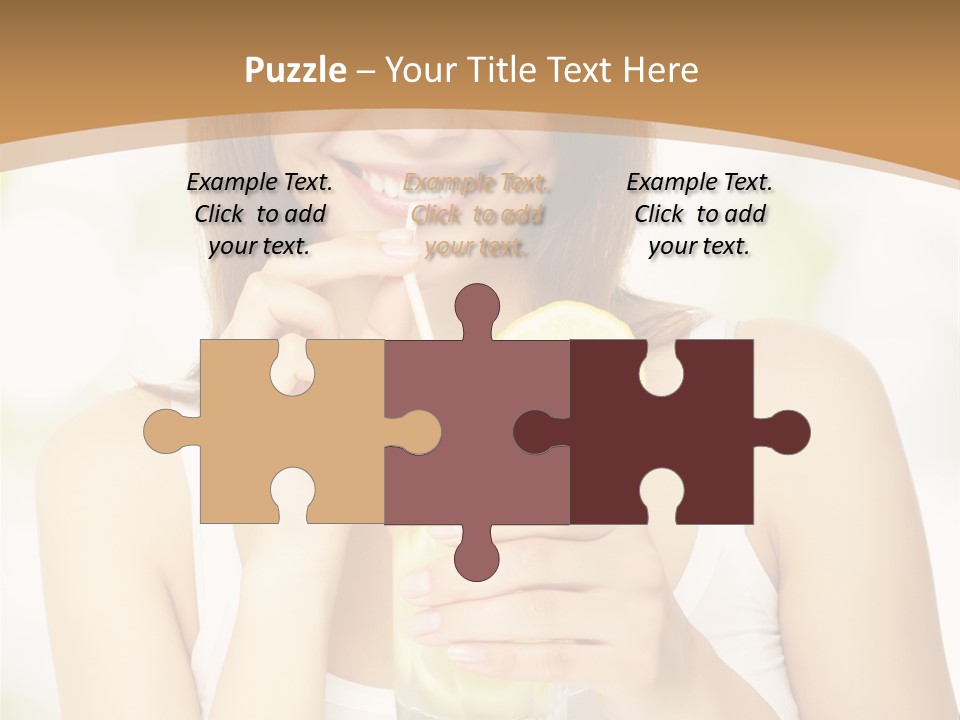 Teen Beverage Joy PowerPoint Template